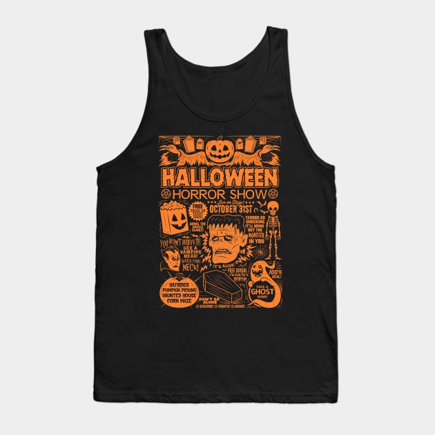 Halloween Horror Show Tank Top by chrisraimoart